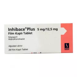 Инхибейс ПЛЮС (Inhibace Plus) 5мг/12,5мг таб. №28 в Санкт-Петербурге и области фото